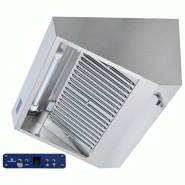 Hotte murale snack avec moteur et éclairage led 1200x1100 mm - PDAA0096