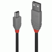 Lindy 36720 Lindy Câble USB 2.0 Type A/Mini-B M/M 0,2 m - 36720