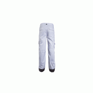 PANTALON de travail panostyle polyester / coton BLANC
