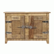 SIT Möbel Meuble de salle de bain | 2 portes | Manguier laqué naturel | L 88 x P 31 x H 60 cm - marron Bois massif 02507-01 SIT Möbel Meuble de salle de bain | 2 portes | Manguier laqué naturel | L 88 x P 31 x H 60 cm - marron Bois massif 02507-01