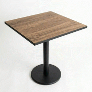 Table de restaurant carrée 59x59 cm – LIDYA - Avec Pied - 3701645700344