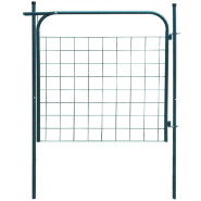 Vidaxl portail de clôture de jardin 100 x 100 cm vert 142292