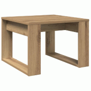 VidaXL Table d'appoint chêne artisanal 50x50x35 cm bois d'ingénierie Modèle Fusion Chic - 856689