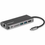 Adaptateur Multiport USB C, Station d'Accueil USB-C Portable vers HDMI 4K, Hub USB 3.0 2 pts, SD/SDH