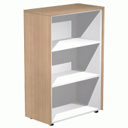 Armoire de rangement ouverte - 2 étagères -  L.  83 x P. 43 x  H. 120 cm So Flora - Frêne Noir_0