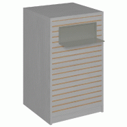 Comptoir Vertigo H T03naturel solo L60cm 1 tabl.Couliss.2tabl.Amovibles noyercl