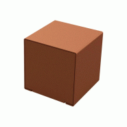 Cube KUB acier - Aspect Corten