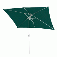 Décoshop26 - Parasol de jardin 2x3m rectangulaire inclinable polyester/aluminium protection uv 50+ vert 04_0008027 - aluminium 3000262433179