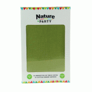 ECOLOMIQUE - 10 Pcs - Serviette en coton vert - 400 x 390 mm - vert textile ECO8NPSVCR40GN