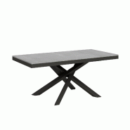 Itamoby Table Extensible 90X180/284 Cm Volantis Evolution Ciment Structure Anthracite - gris VE180TAVLTEVO-CM-AN