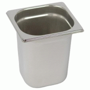 Lot de 5 Bacs Gastro Inox AISI 304 GN 1/6 Plein H. 200 mm - Gastroland - 3701666009792