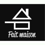 Pancarte Fait maison 20x15cm + fil nylon
