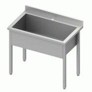 Plonge inox maxi 1 cuve profonde 300 mm soudée 700x600x900 - P931336070