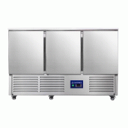 Saladette réfrigérée GN1/1 positive Plan de travail Inox 3 portes 400L CUISTANCE
