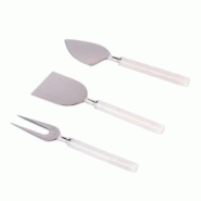Service de 3 couteaux à fromage Alaska - Blanc Autre Table Passion 17.5x5 cm - blanc 3106238530818 Service de 3 couteaux à fromage Alaska - Blanc Autre Table Passion 17.5x5 cm - blanc 3106238530818