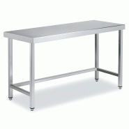 Tables de travail inox centrale de faible hauteur P 600 mm | Distform -_0