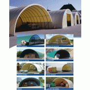 Tunnel de stockage omegabri / ouvert / structure en acier / ancrage au sol avec platine_1