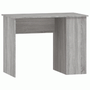 VidaXL Bureau sonoma gris 100x55x75 cm bois d'ingénierie Modèle Orion Plus - gris 823030
