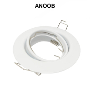 Anneau d'encastrement orientable blanc gu10 - réf  anoob