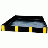 Bac de rétention souple pliable - Volume 250L avec sac de transport - Multifonctionnel et conforme à la législation environnementale