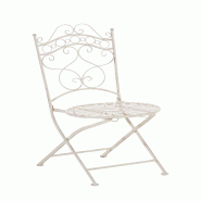 CLP Chaise de Jardin Indra Crème antique - beige métal 13433993