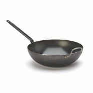 DE BUYER - wok anse face a la queue tole blue carbon ø32 - acier 10-521732