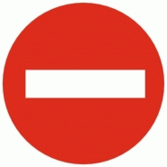 Disque rouge d&#039;interdiction, diamètre 80 mm, désignation &#039;&#039;privé&#039;&#039;
