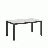 Itamoby Table Extensible 90X160/420 Cm Everyday Evolution Frêne Blanc Structure Anthracite - blanc 8050598018255