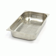 Maxima Récipient gastronorm - 1/1 GN - profondeur 10 cm - acier inoxydable - perforé – 53 × 32.5 × 10 cm - AKS-09367603