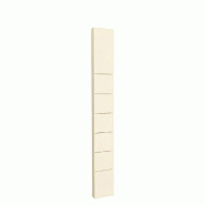 Montant Totem 6 rainures 10x30x245 cm - blanc cassé
