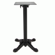 Piètement pliant Bistrot Ht73 base fonte noire table intérieure 70x70,Ø70cm maxi