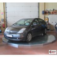 Plateforme tournante manuellement pour voiture