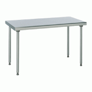 Table inox - Largeur L (L=1210-1610mm) - Avec étagère basse, Sur Roulettes Inconnue BUD-DCTCE167