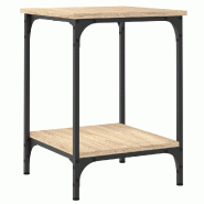 VidaXL Table basse chêne sonoma 40x40x55 cm bois d'ingénierie Modèle Atlas Core Plus - 832824