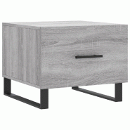 VidaXL Table basse Sonoma gris 50x50x40 cm Bois d'ingénierie Modèle Flex Concept - 829456