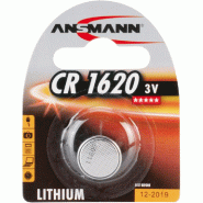 Ansmann Pile bouton en lithium CR1620, 3 volt, sous blister - argenté 5020072