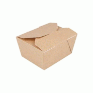 Boîte en carton kraft 11,3x9x6,3cm 780ml THEPACK 50un - 6621135