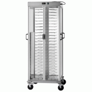 Chariot porte-assiettes chauffé, +60°C, 88x ø 180÷230 mm 750x780x1770 mm - VIRTUS - 0615402244954