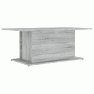 Décoshop26 - Table basse 102 x 55,5 x 40 cm bois d'ingénierie gris DEC039992 - gris Bois massif 3000264697920