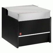 Diamond - Élément caisse 700 mm - NOIR - réf. FCT-700/B5 - gris inox AKS-FCT-700/B5