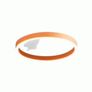 Gea Luce Plafonnier Aela P/M En Aluminium Orange Brûlé 50W+10W Led Intégrée Double Emission 3100Lm Dimmable Coupe De Phase - Gealuce - orange AELA