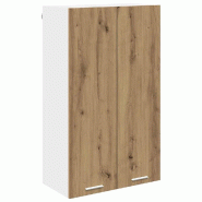 Helloshop26 - Armoire suspendue moderne espace de rangement 60 x 31 x 100 cm en bois d'ingénierie chêne artisanal 02_0053400 - Bois massif 300023793