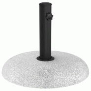Helloshop26 - Base de parasol ronde roulable extérieure 45 x 45 x 33 cm design moderne en béton gris clair 02_0058884 - gris acier 3000240831003