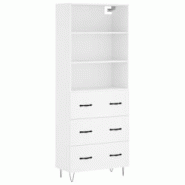 Helloshop26 - Buffet bahut commode armoire meuble de rangement organisateur cuisine salle de séjour salon haut 69,5 x 34 x 180 cm 02_0032732 - 300021 Helloshop26 - Buffet bahut commode armoire meuble de rangement organisateur cuisine salle de séjour salon haut 69,5 x 34 x 180 cm 02_0032732 - 300021