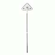 Joybos - Balai triangulaire pour le nettoyage des vitres - blanc plastique polypropylène JOB217