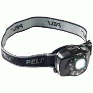 Lampe frontale 2720 - Réf. : PEL0029 - Commande d'activation au mouvement, luminosité ajustable, double vision nocturne LED rouge