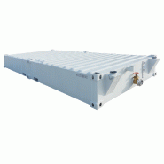 Module sanitaire : wc et douche au choix sanirecup10 module complet gris ral 7035