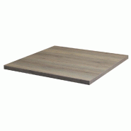 Plateau carré de table d'intérieur Tavola  70x70cm stratifié Rovere Texas