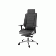 Fauteuil de direction Azkar - haut dossier - têtière - accoudoirs 4D - cuir - usage 24h Fauteuil de direction Azkar - haut dossier - têtière - accoudoirs 4D - cuir - usage 24h