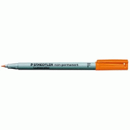 Staedtler Lumocolor non-permanent F – Marqueur (Orange, 0,6 mm) - 316-4